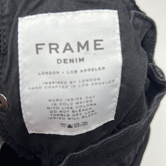 FRAME Denim Le Skinny de Jeanne Size 24 Black - Picture 5 of 6